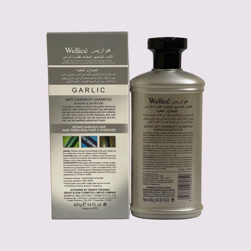 Wellice Garlic Anti-Dandruff Shampoo (400g)