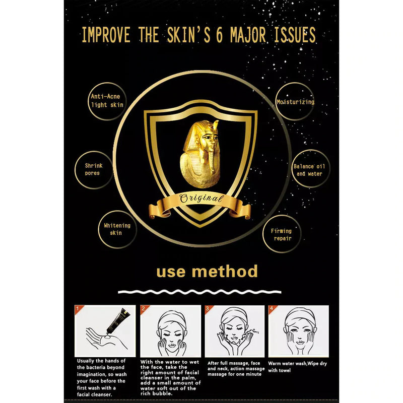 Dr. Rashel 24K Gold Facial Wash Gel Foam with Real Gold Atoms and Collagen