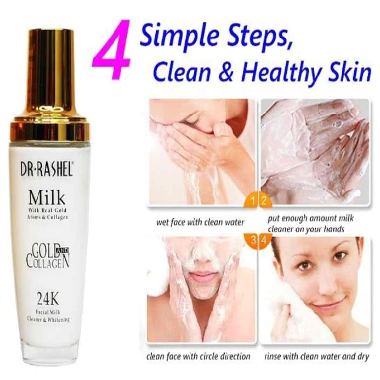 Dr. Rashel 24K Gold Milk Facial Cleaner with Real Gold Atoms & Collagen
