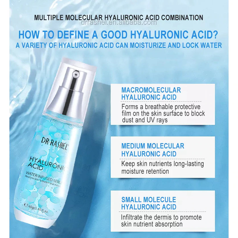 Dr. Rashel Youth Revitalizing Hyaluronic Acid Eye Gel Cream, Essence Gel Cream & Serum