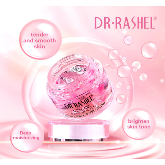 Dr. Rashel Rose Oil Nutritious Vitality Glow Essence Gel Cream, Eye Gel Cream & Serum
