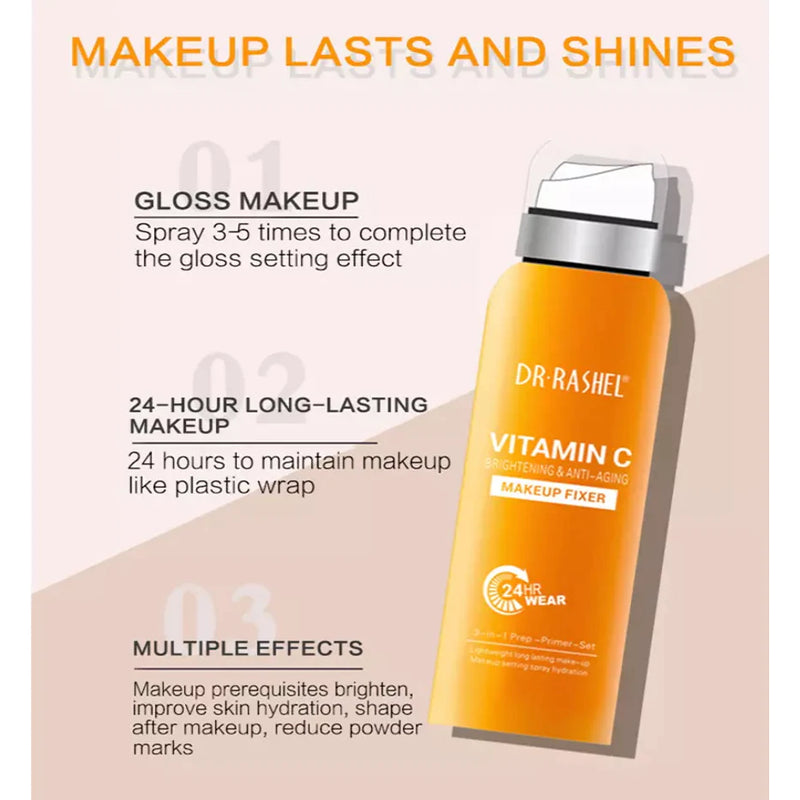 DR.RASHEL Vitamin C Brightening & Anti-Aging Makeup Fixer
