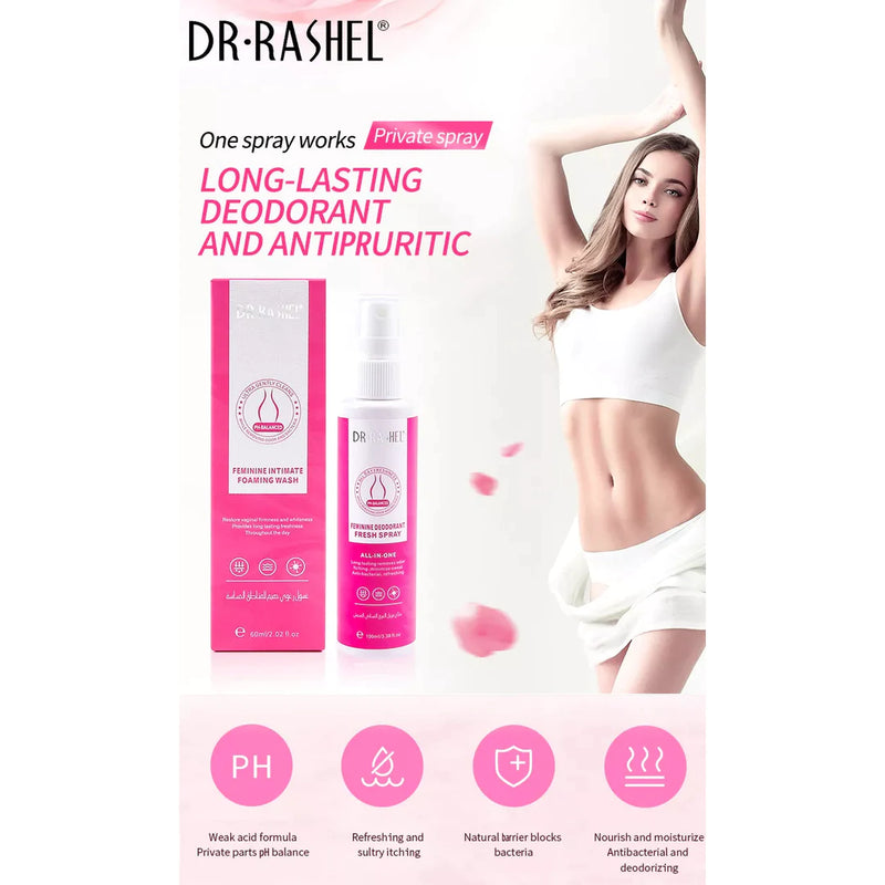Dr. Rashel PH-Balanced Feminine Deodorant Fresh Spray