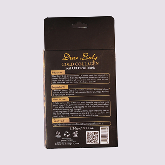 Dear Lady Gold Cologne Peel off Facial Mask (6 Sachet)