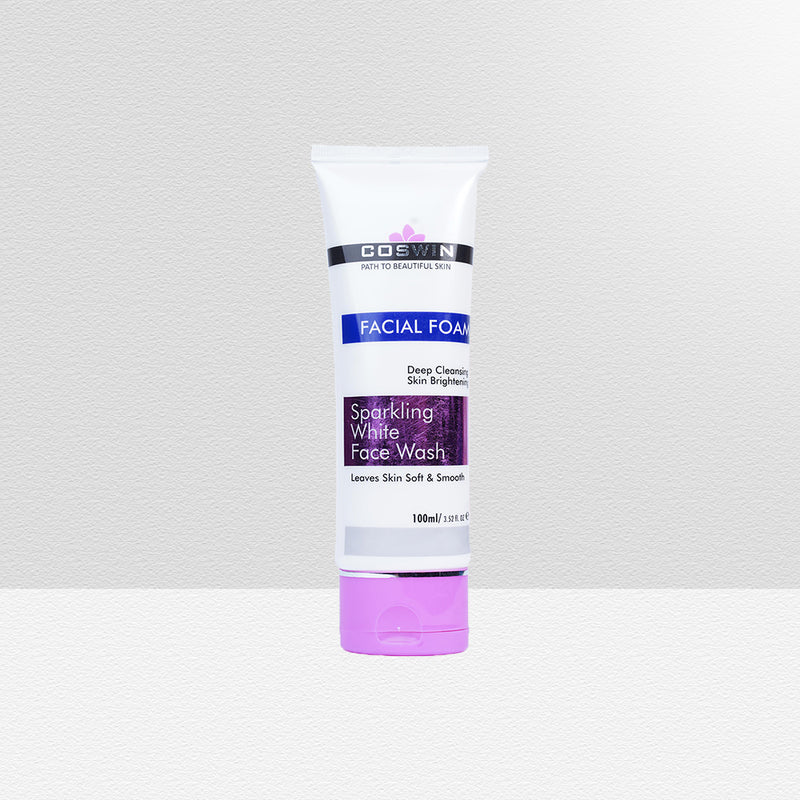 Coswin Facial Foam Sparkling White Face Wash (100ml)