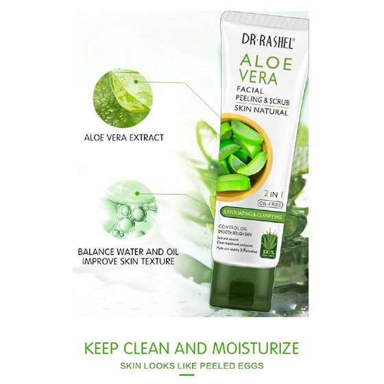 Dr.Rashel Aloe Vera Facial Peeling & Scrub 2 in 1