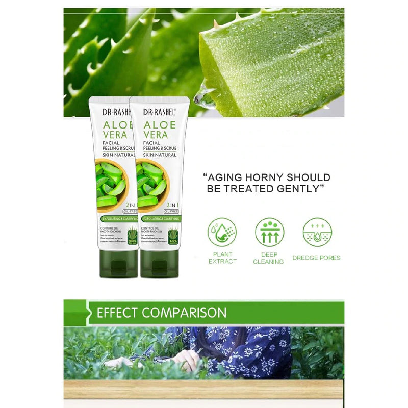 Dr.Rashel Aloe Vera Facial Peeling & Scrub 2 in 1