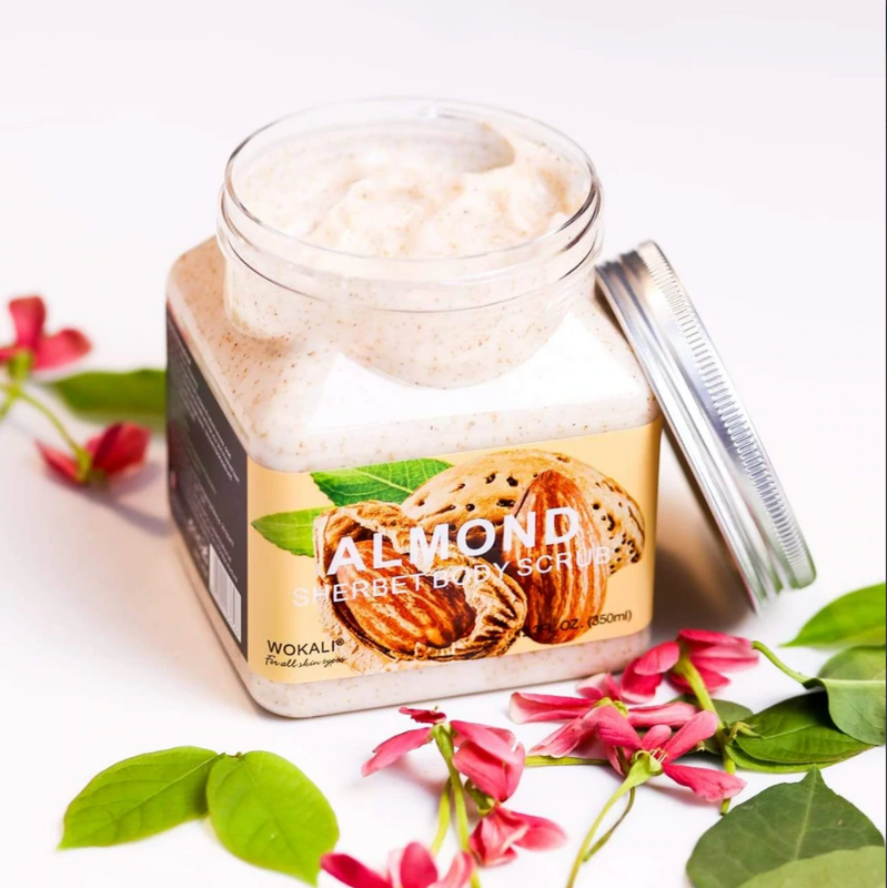 Wokali Almond Body Scrub (350 ml)