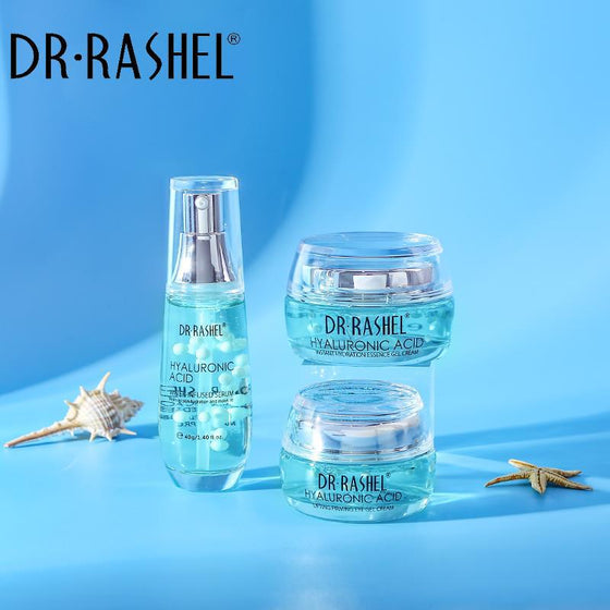 Dr. Rashel Youth Revitalizing Hyaluronic Acid Eye Gel Cream, Essence Gel Cream & Serum