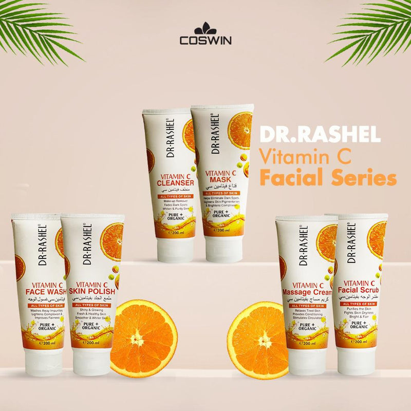 DR RASHEL Vitamin C Skin Cleansing Smart Facial Kit ( Pack of 6 Pc set )